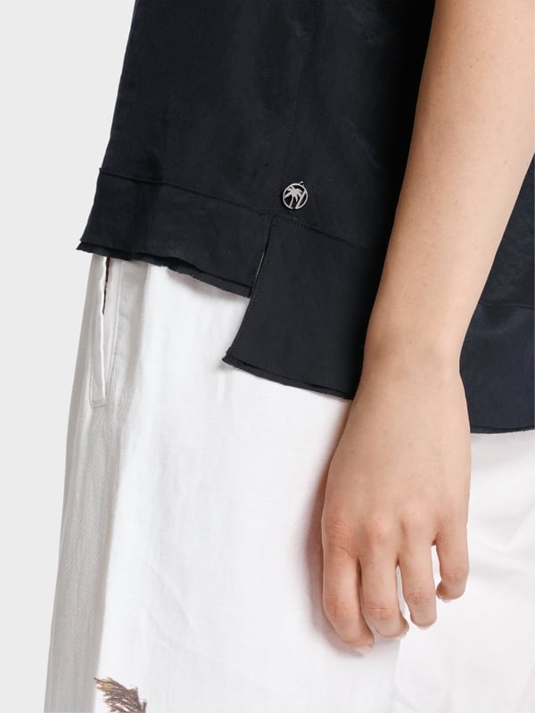 Marc Cain Unifarbene Schlupfbluse