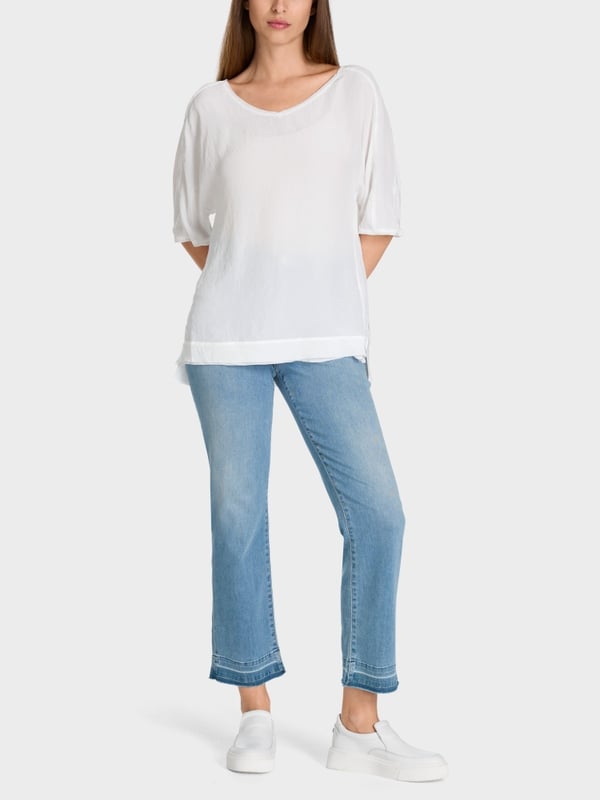 Marc Cain Unifarbene Schlupfbluse