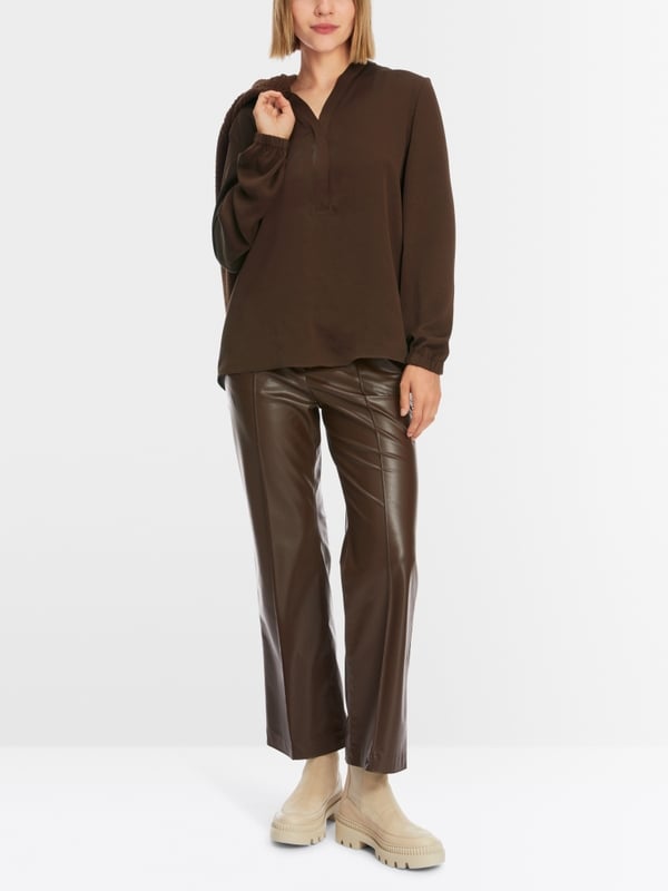 Marc Cain V-Neck-Bluse "Rethink Together"