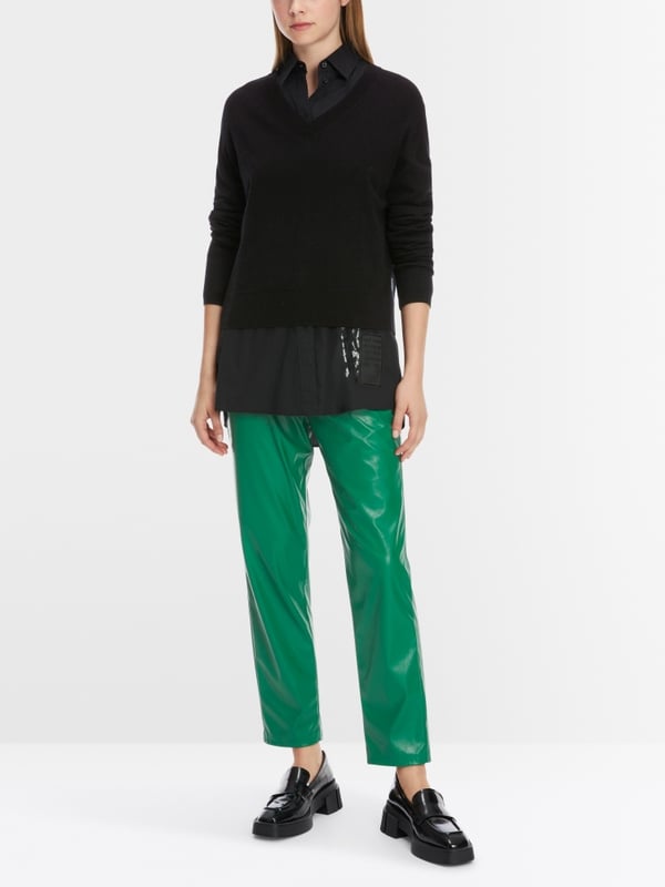 Marc Cain V-Neck-Pullover "Rethink Together"