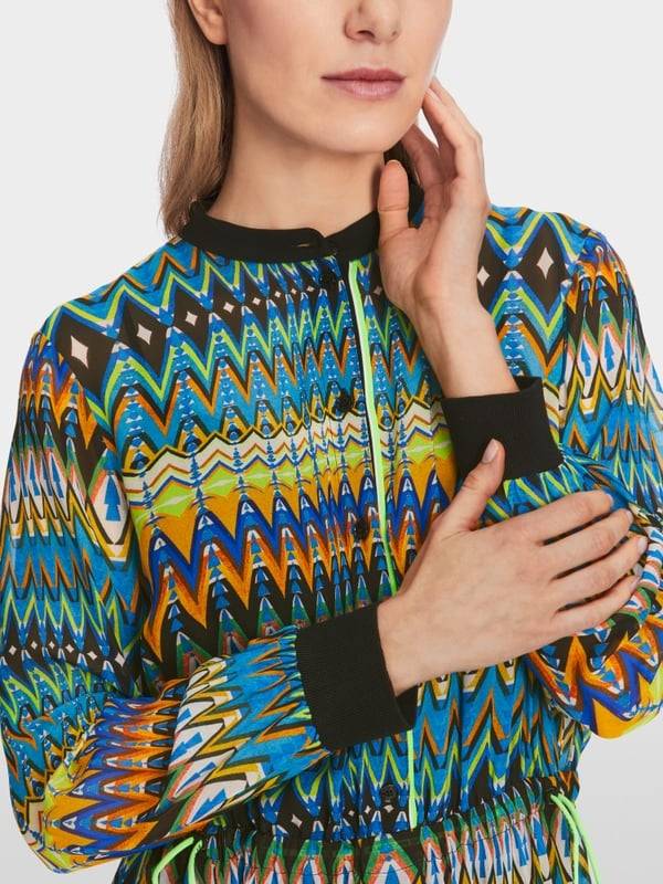 Marc Cain Viskose-Kleid In Midi