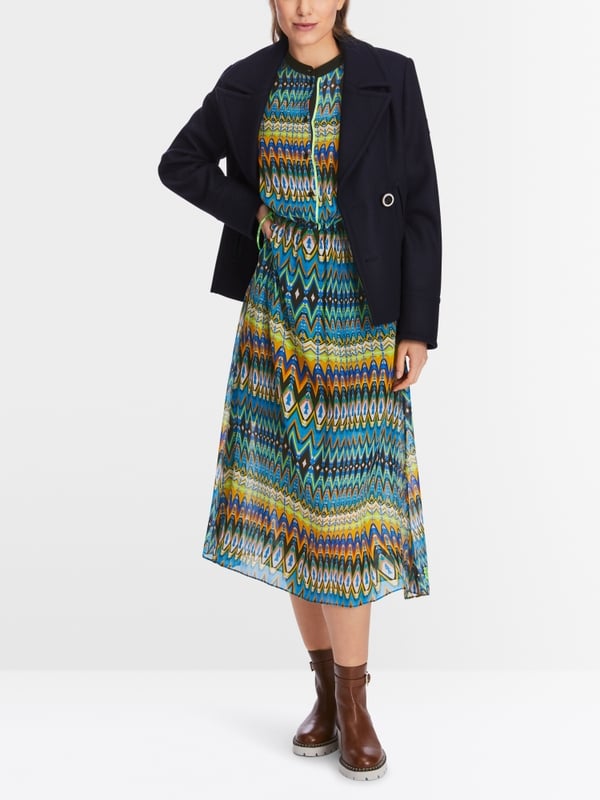 Marc Cain Viskose-Kleid in Midi