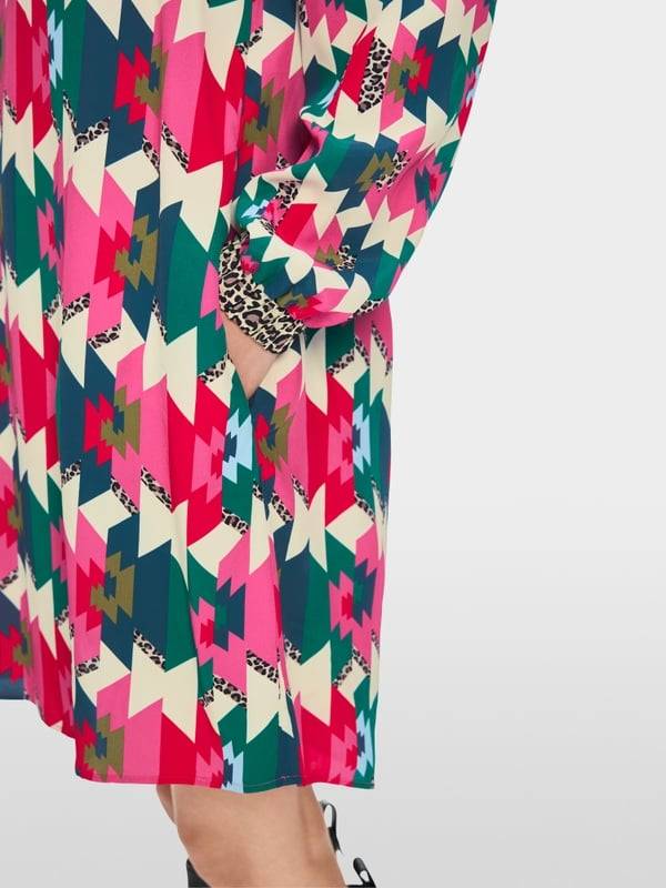 Marc Cain Viskosekleid In Material- Und Mustermix