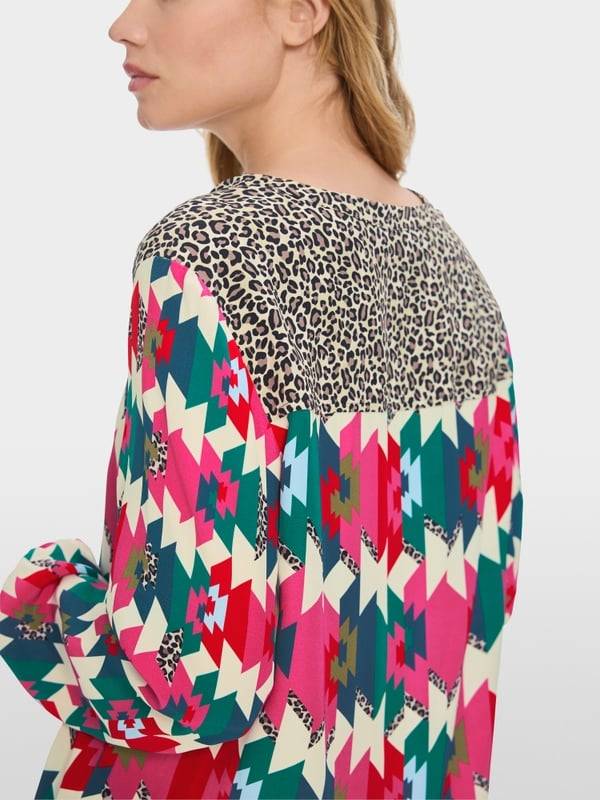 Marc Cain Viskosekleid In Material- Und Mustermix