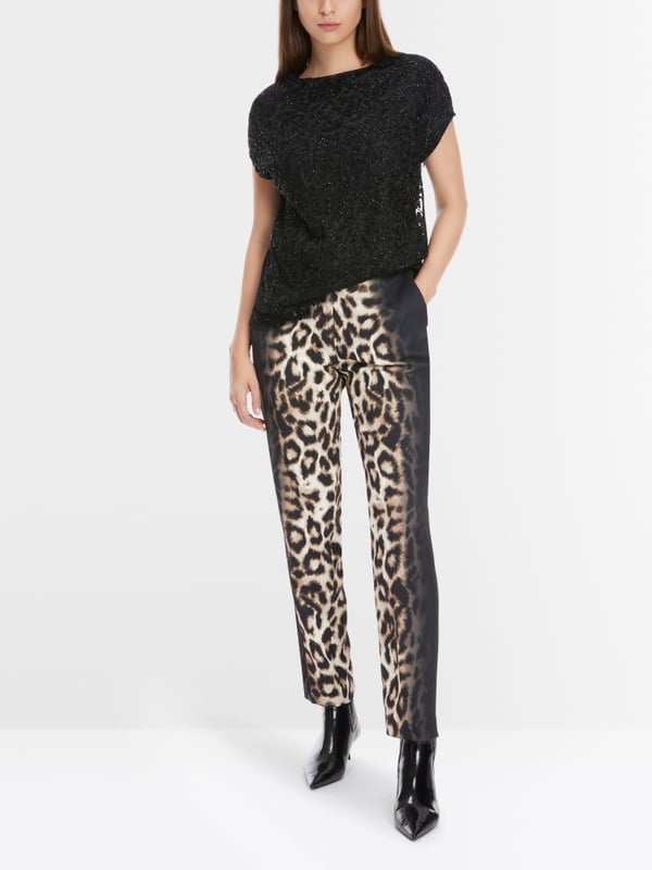 Marc Cain Voile-Bluse mit Stickerei