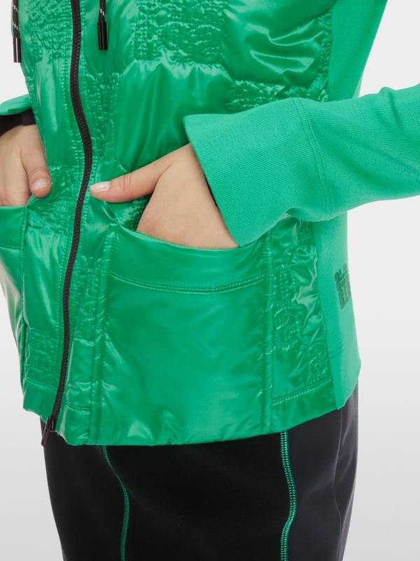 Marc Cain Wattierte Jacke Mit Gestepptem Oberstoff