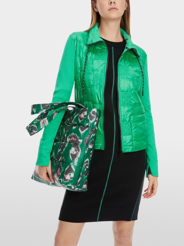 Marc Cain Wattierte Jacke Mit Gestepptem Oberstoff