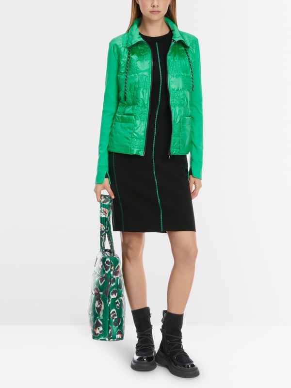 Marc Cain Wattierte Jacke mit gestepptem Oberstoff