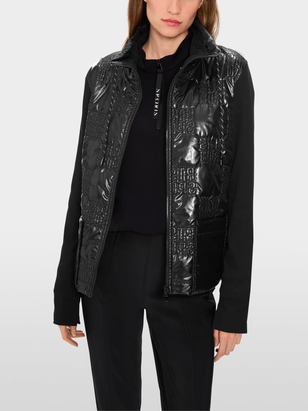 Marc Cain Wattierte Jacke Mit Gestepptem Oberstoff