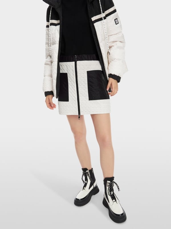 Marc Cain Wattierter Rock Mit Hahnentritt-Struktur