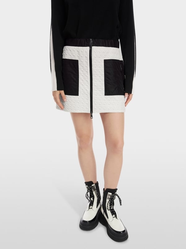 Marc Cain Wattierter Rock Mit Hahnentritt-Struktur