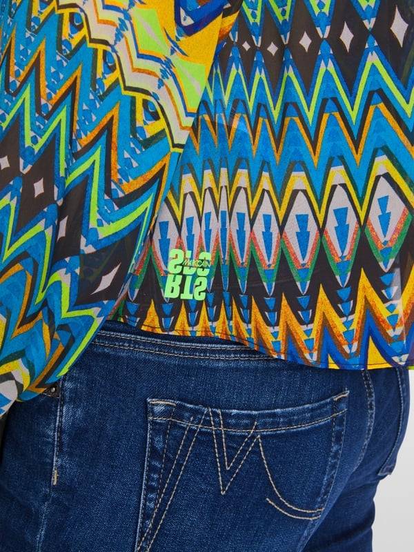 Marc Cain Weite Bluse Mit Allover-Print