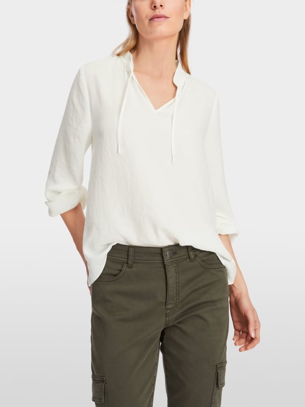 Marc Cain Weite Bluse Mit Langarm