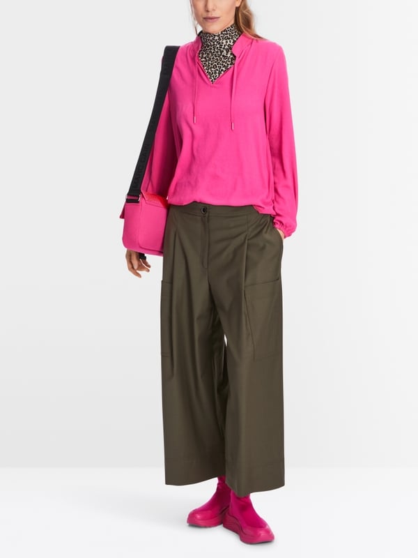 Marc Cain Weite Bluse Mit Langarm