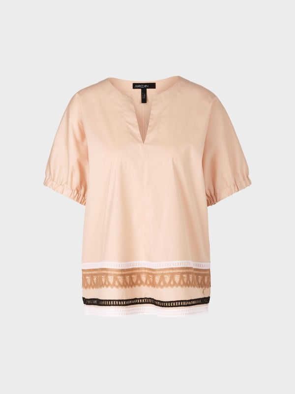 Marc Cain Weite Bluse Mit Spitzendetails