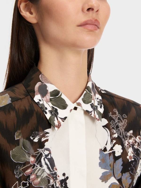 Marc Cain Weite Hemdbluse Aus Reiner Seide