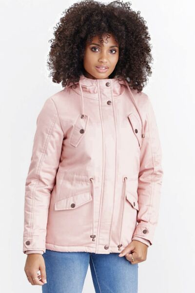 Marikoo Manolya Damen Parka Winterjacke Mit Teddyfell