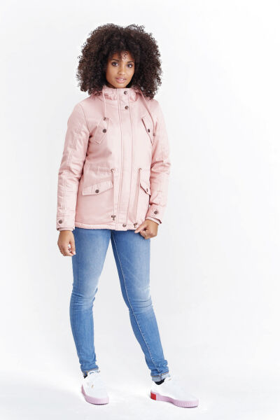 Marikoo Manolya Damen Parka Winterjacke Mit Teddyfell