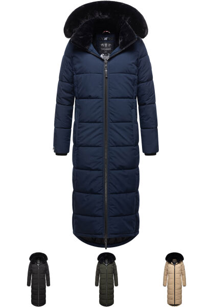 Marikoo Navahoo Knuddelfee Damen lange Winterjacke