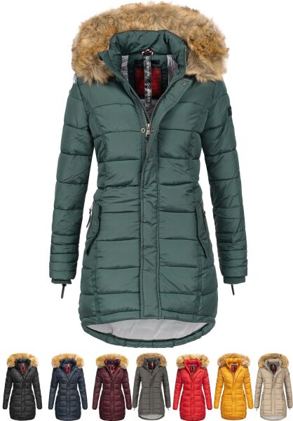 Marikoo Navahoo Papaya Damen gesteppte Winterjacke