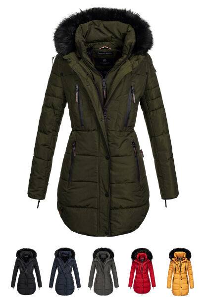 Marikoo Moonshine warme Damen Parka Winterjacke gesteppt