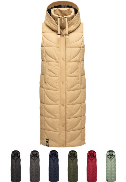 Marikoo Navahoo Brezelchen lange Damen Winter Weste