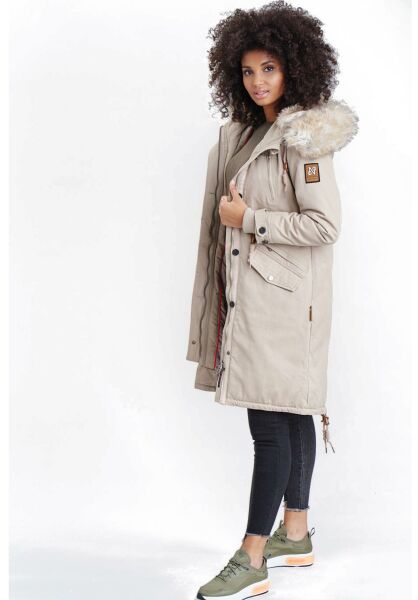 Marikoo Navahoo Kin-Joo Damen Parka Winterjacke Mit Kapuze
