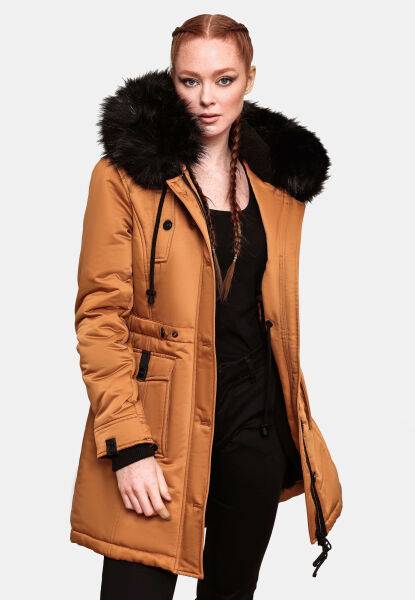 Marikoo Navahoo Luluna Princess Damen Kunstfell Winterjacke