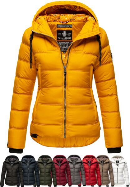 Marikoo Navahoo Renesmee Damen Winter Steppjacke mit Kapuze
