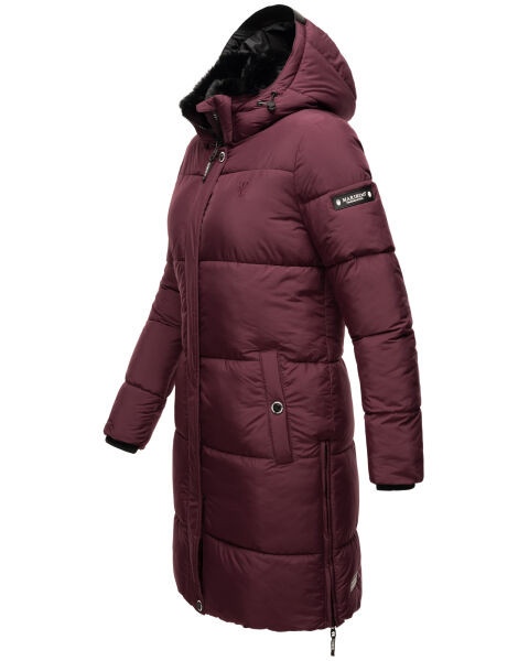 Marikoo Streliziaa Damen Lange Winter Steppjacke Fellkragen