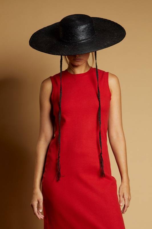 ACCESSOIRES Arezzo Strohhut In Schwarz