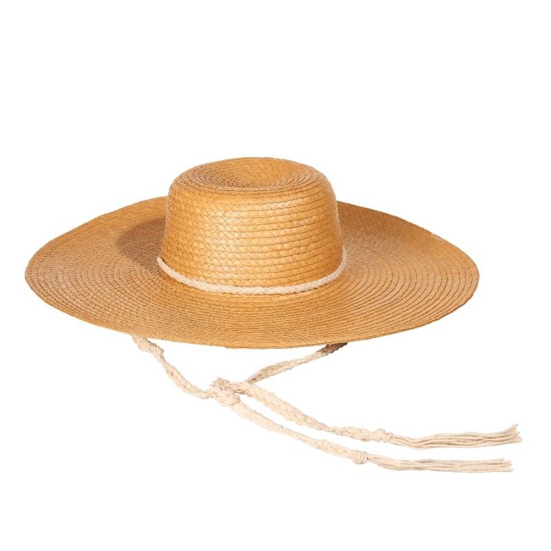 ACCESSOIRES Arezzo Strohhut in Zimt