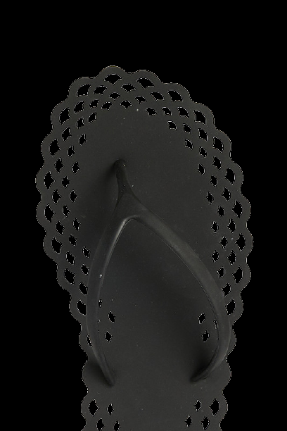 ACCESSOIRES Doily Flipflop Schwarz