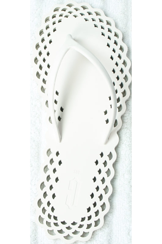 ACCESSOIRES Doily Flipflop Weiß