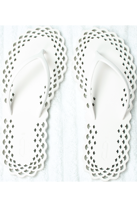 ACCESSOIRES Doily Flipflop Weiß