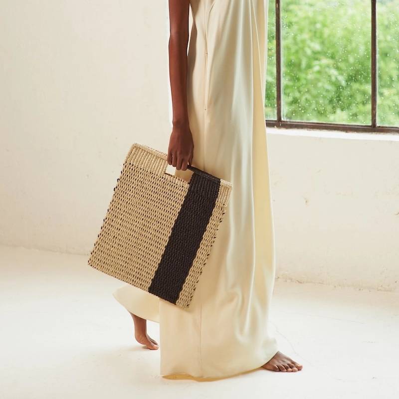 ACCESSOIRES Grenada Tasche Natur/Schwarz