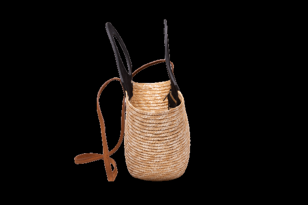 ACCESSOIRES Mini Tote Natur/Schwarz