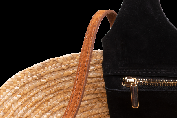 ACCESSOIRES Mini Tote Natur/Schwarz