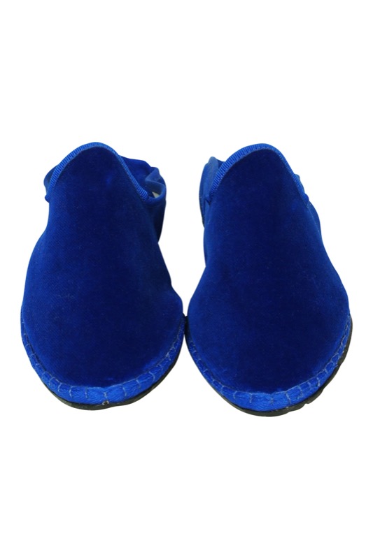 ACCESSOIRES Mules Aus Samt In Blau