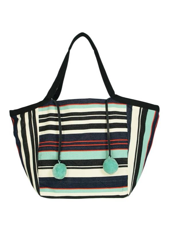 ACCESSOIRES Rosa Tasche mit Multi-Streifen