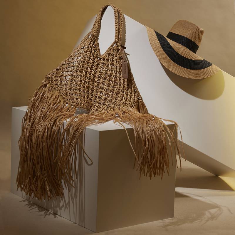 ACCESSOIRES Scirocco Hut Natur/Schwarz