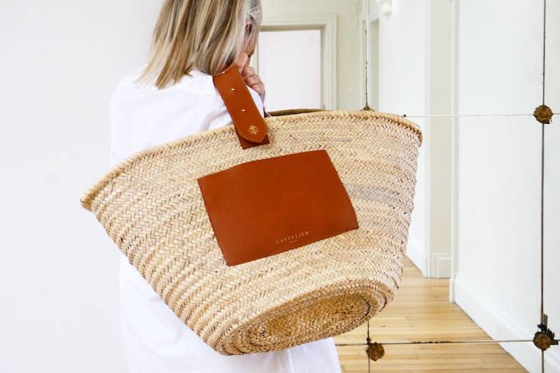 ACCESSOIRES Tulum Korbtasche Cognac