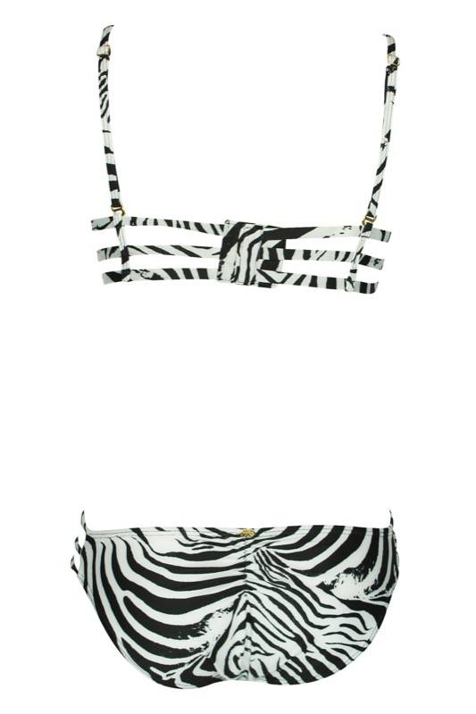 SALE African Rays Padded Bikini Mit Perlenstickerei