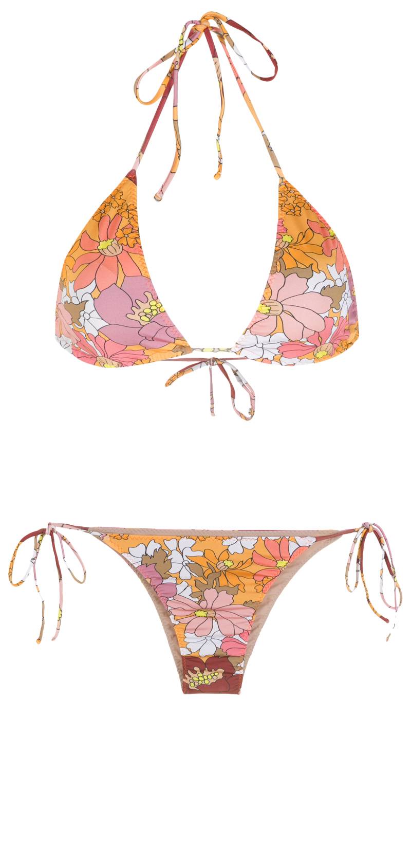 BIKINIS Aava Padded Triangel Bikini Orange