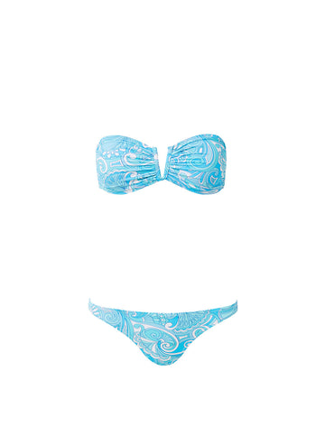 BIKINIS Alba Padded Bandeau Bikini Mirage Blue