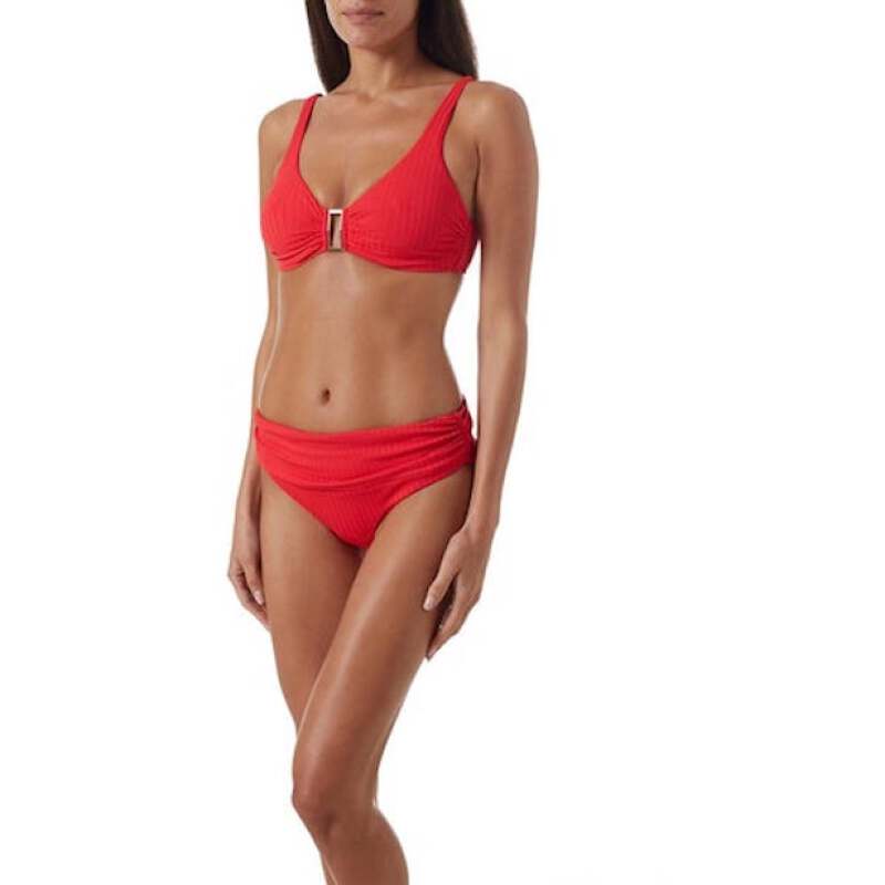 BIKINIS Bel Air Bügel Bikini Red Ribbed