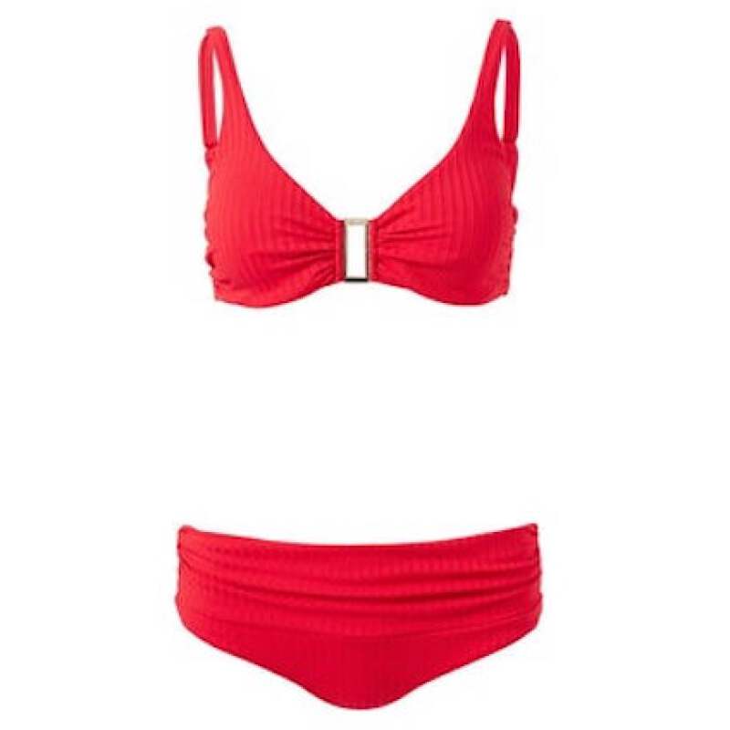 BIKINIS Bel Air Bügel Bikini Red Ribbed