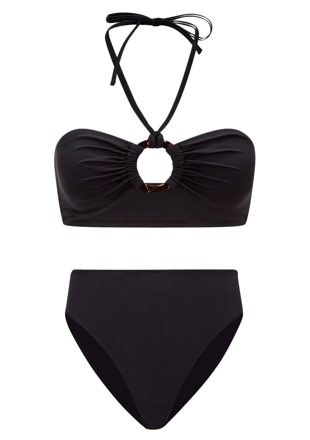 BIKINIS Belle & Iza Bandeau Bikini Schwarz
