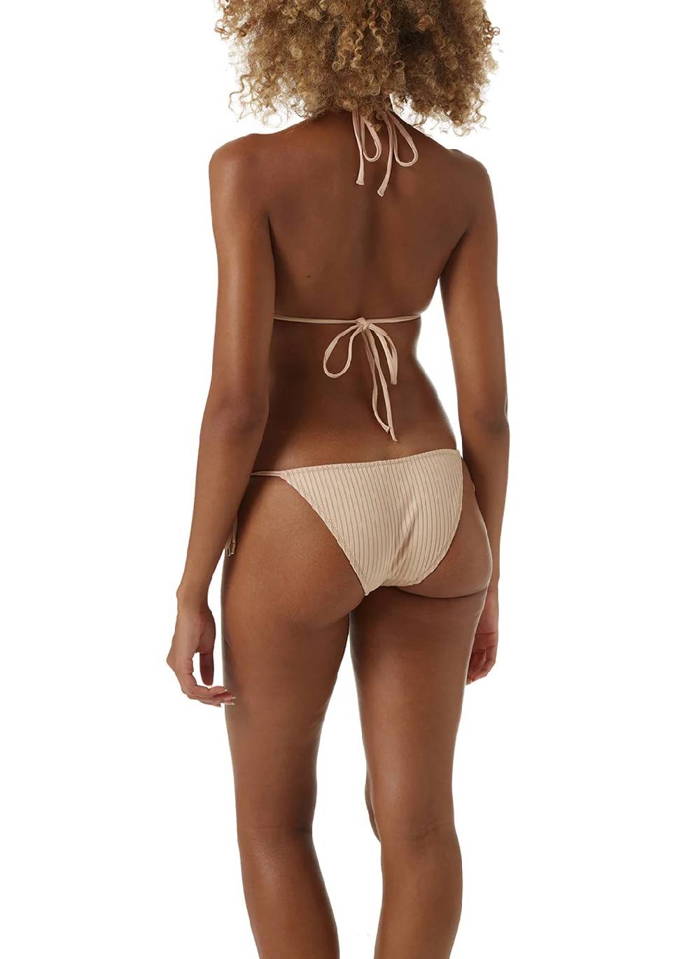 BIKINIS Miami Padded Triangel Bikini Tan Ribbed