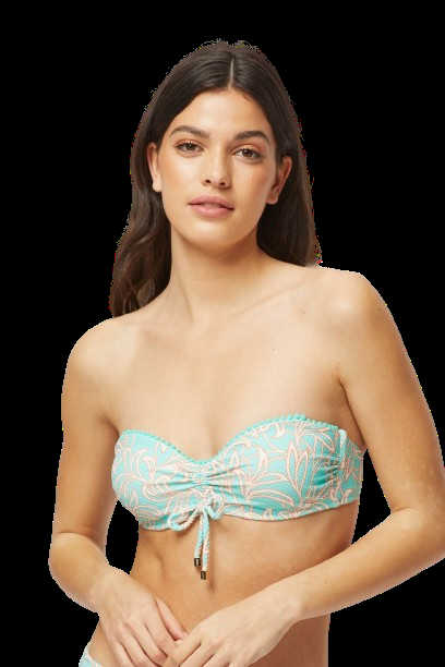 BIKINIS Pompom Padded Bandeau Bikini